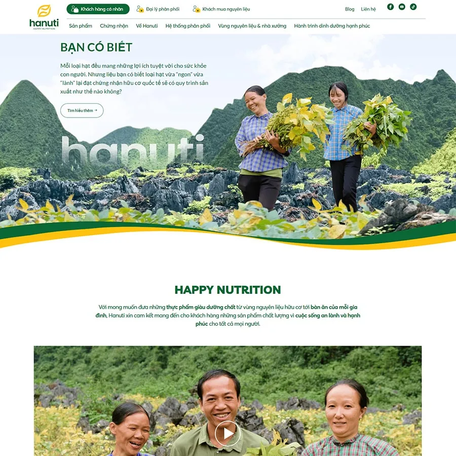 Website nguyên liệu sạch – organic giống hanuti